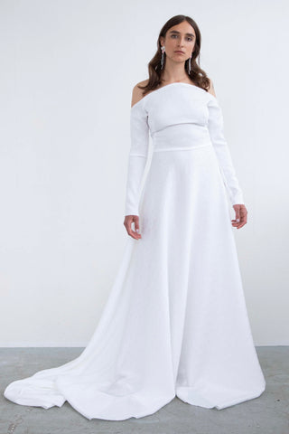 ASYMMETRIC WHITE DRESS - RENTAL