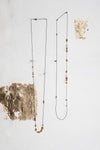 SILVER LONG FLUID EARRINGS