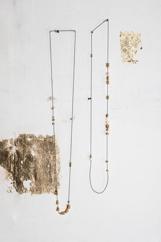 SILVER LONG FLUID EARRINGS