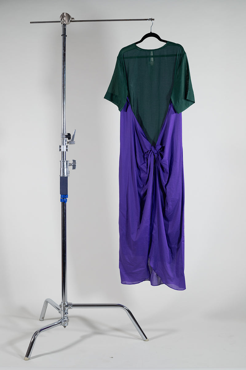 DRESS KNOT VOILE - GREEN, VIOLET