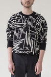 WOOL JUMPER "BLURR" (BLACK)