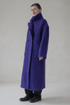 DOUBLE COLOUR CASHMERE COAT "DARK SKY"