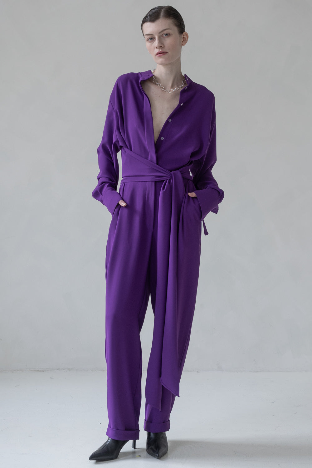 JUMPSUIT LONG SLEEVES (VIOLET)