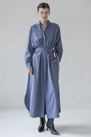 SILK MAXI DRESS WITH BELT