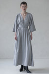 SILK MAXI DRESS WITH BELT