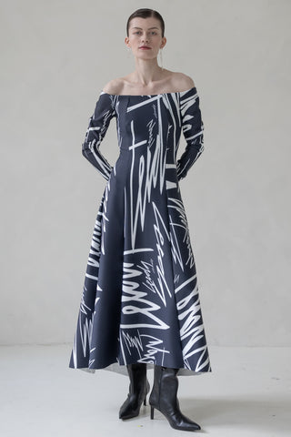 SILK MAXI DRESS WITH BELT