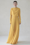 TWIN SET SILK MAXI DRESS (YELLOW)