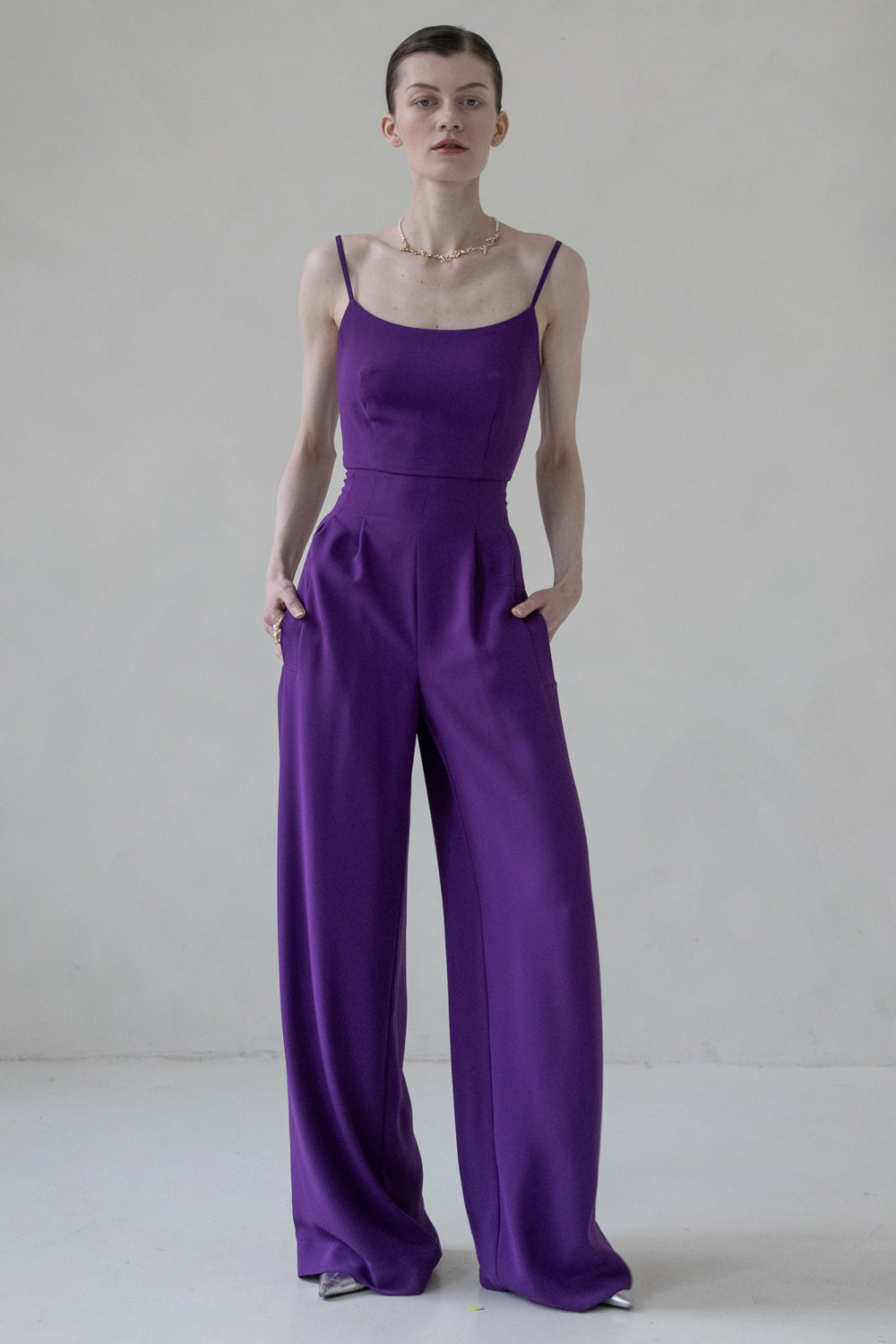 JUMPSUIT  - PURPLE, RED