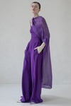 SILK CAPE (VIOLET, BLACK, RED)