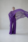 SILK CAPE (VIOLET, BLACK, RED)