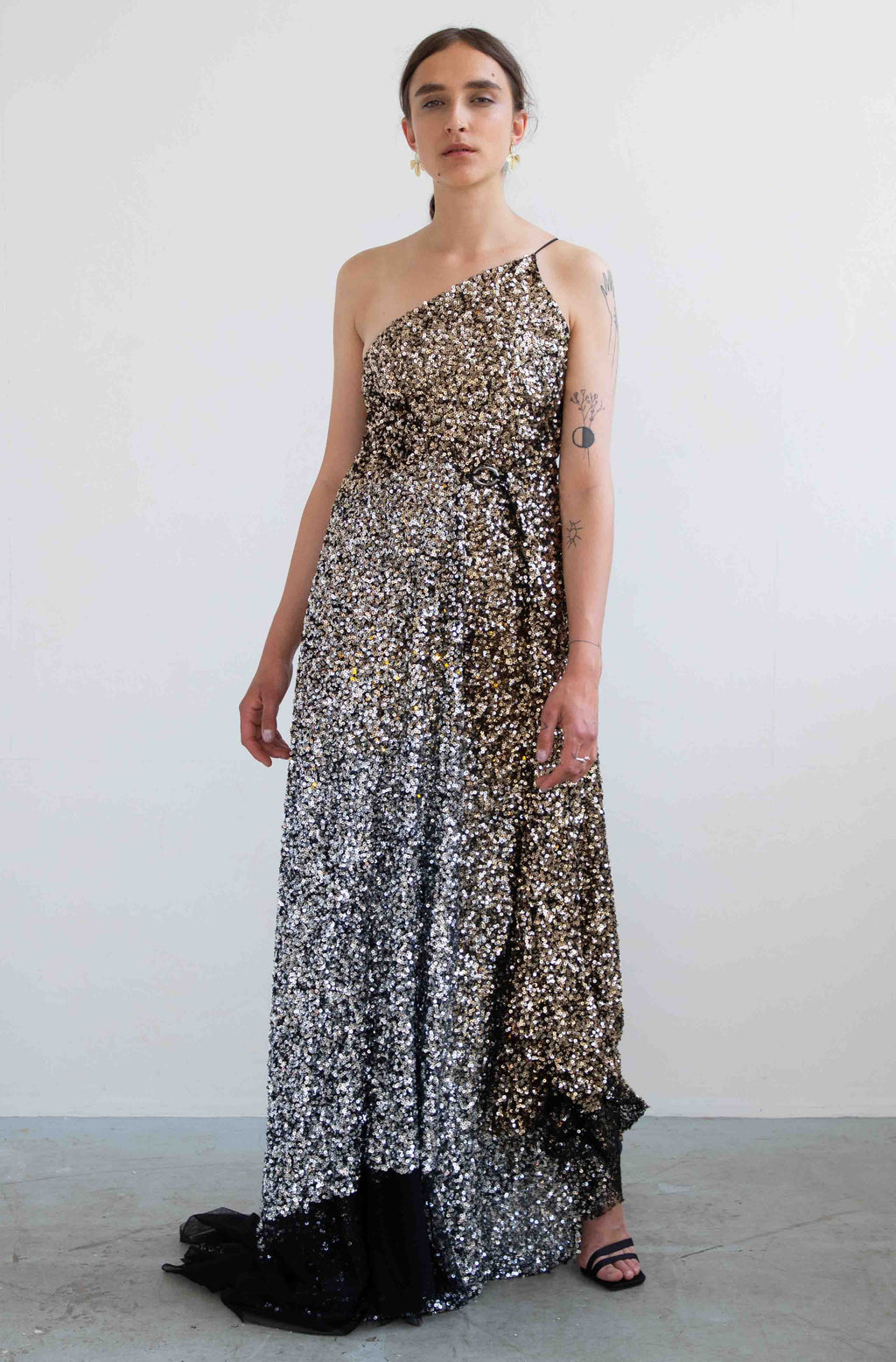 GOLD / SILVER GRADIENT SEQUIN DRESS - RENTAL