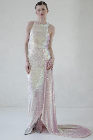 SEQUIN CORSET DRESS - PINK- RENTAL