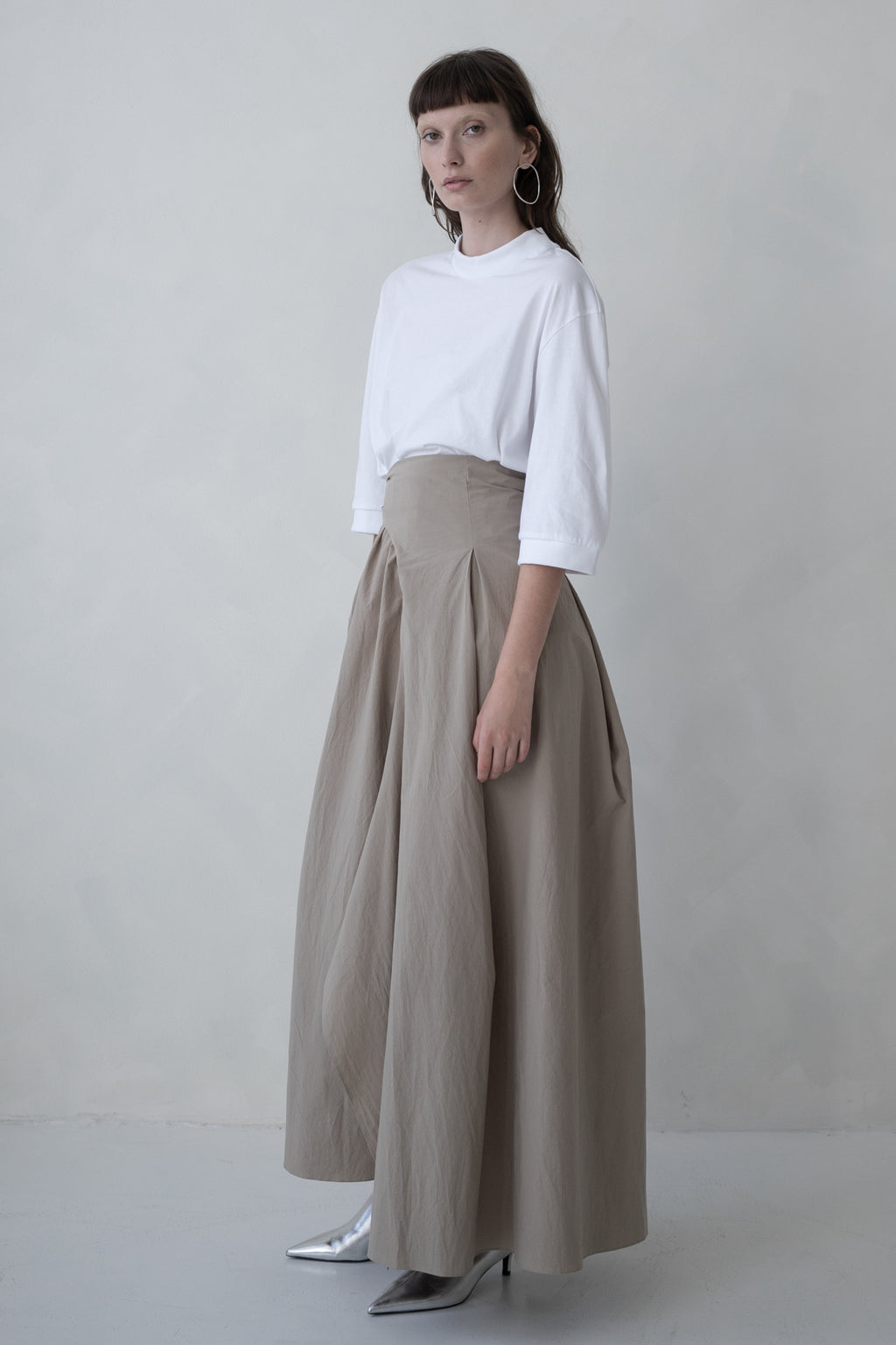 COTTON SKIRT MAXI - SAND, BLACK, LILAC