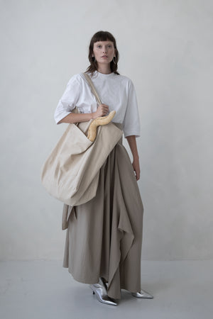 COTTON BAG - MAXI - BEIGE - LOGO