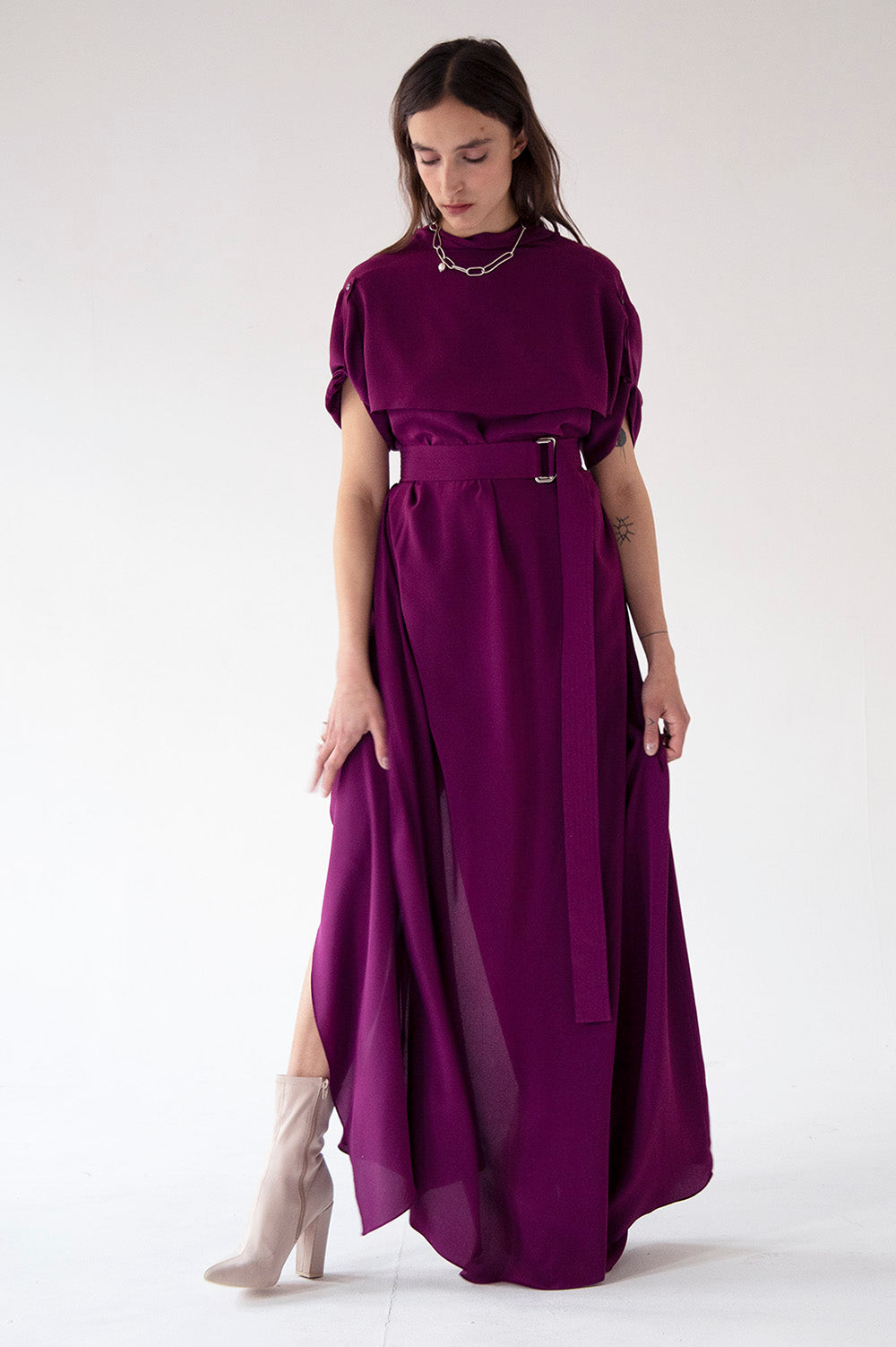 DRESS ESTER - PURPLE - RENTAL