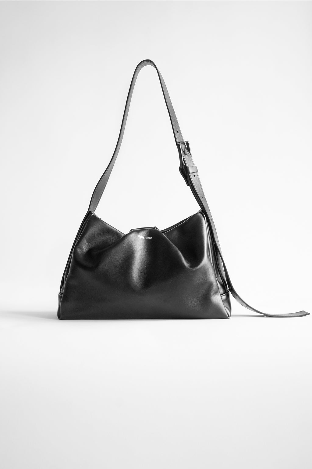 LEATHER CROSSBODY BAG BLACK