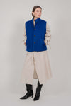 WOOL VEST WITH EMBROIDERY (KLEIN BLUE)