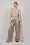 HIGH WAIST TROUSERS (BEIGE)