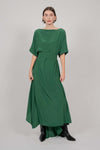 SILK DRESS KNOT LONG (GREEN)