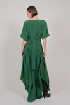 SILK DRESS KNOT LONG (GREEN)