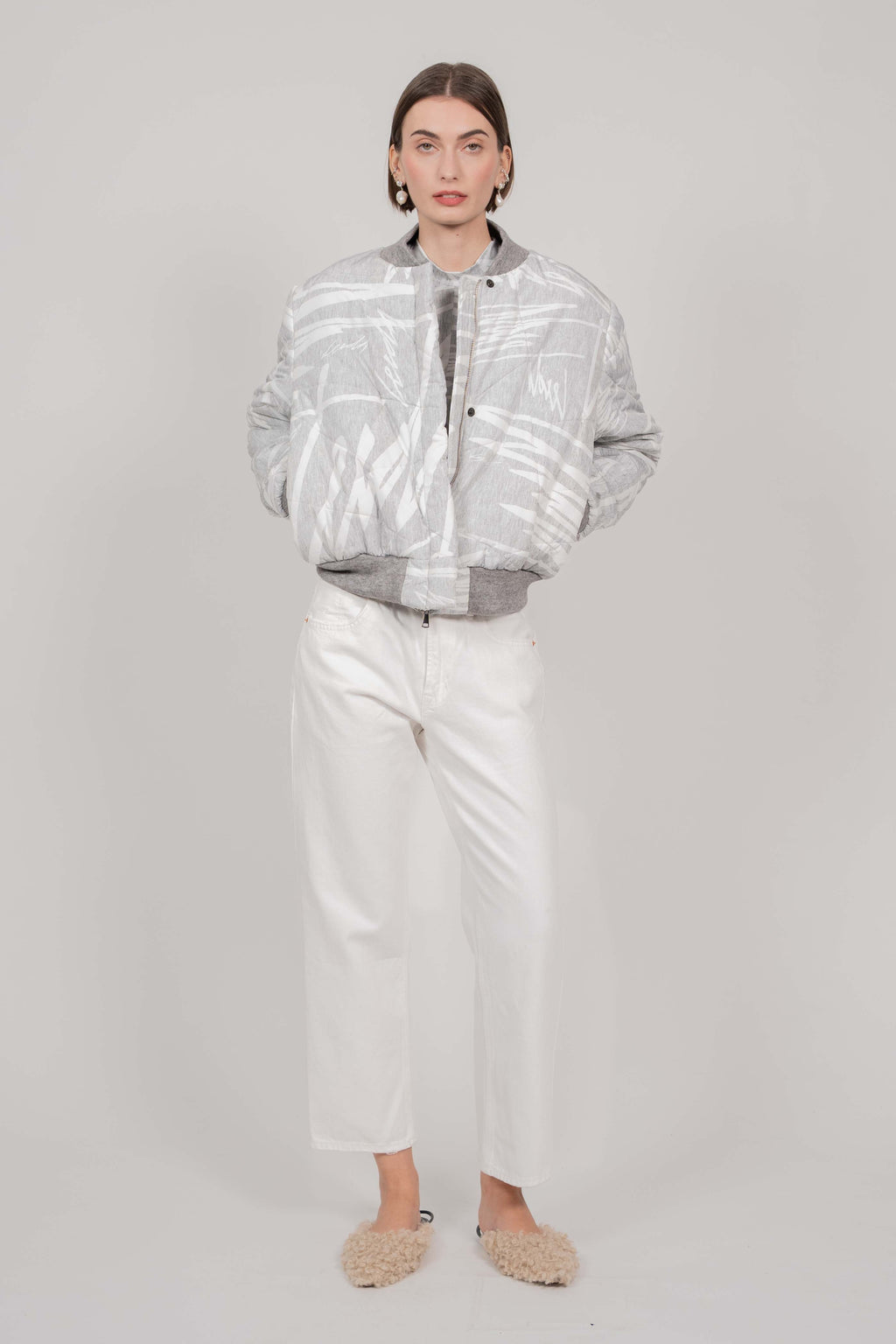 LIMITED EDITION BOMBER (GREY PRINT)