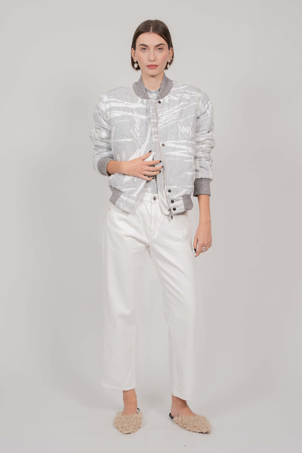 LIMITED EDITION BOMBER (GREY PRINT)