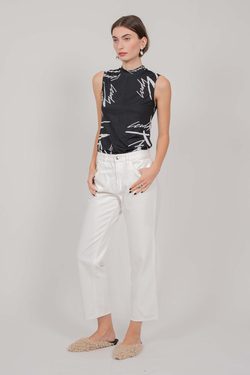 TANK TOP CONTRAST PRINT