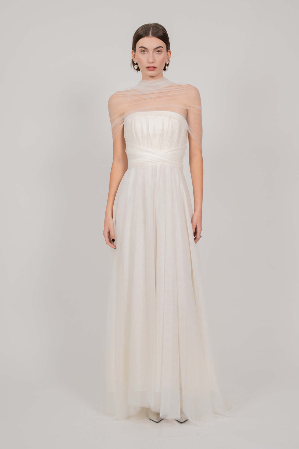 SEMITRANSPARENT DRESS (IVORY)