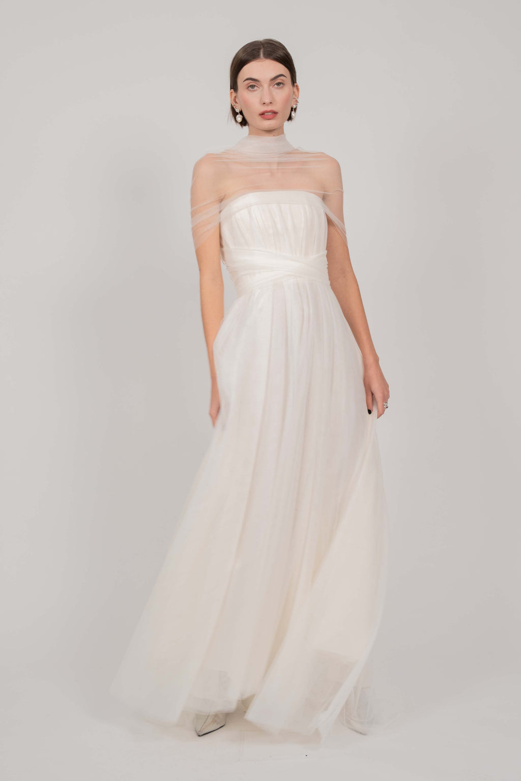 SEMITRANSPARENT DRESS (IVORY)