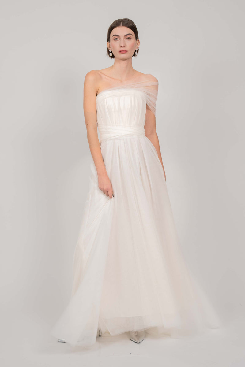 SEMITRANSPARENT DRESS (IVORY)