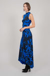 ELASTIC DRESS MIDI (BLUE PRINT)