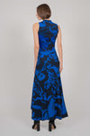 ELASTIC DRESS MIDI (BLUE PRINT)