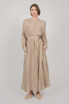 SHIRT DRESS MAXI (BEIGE)