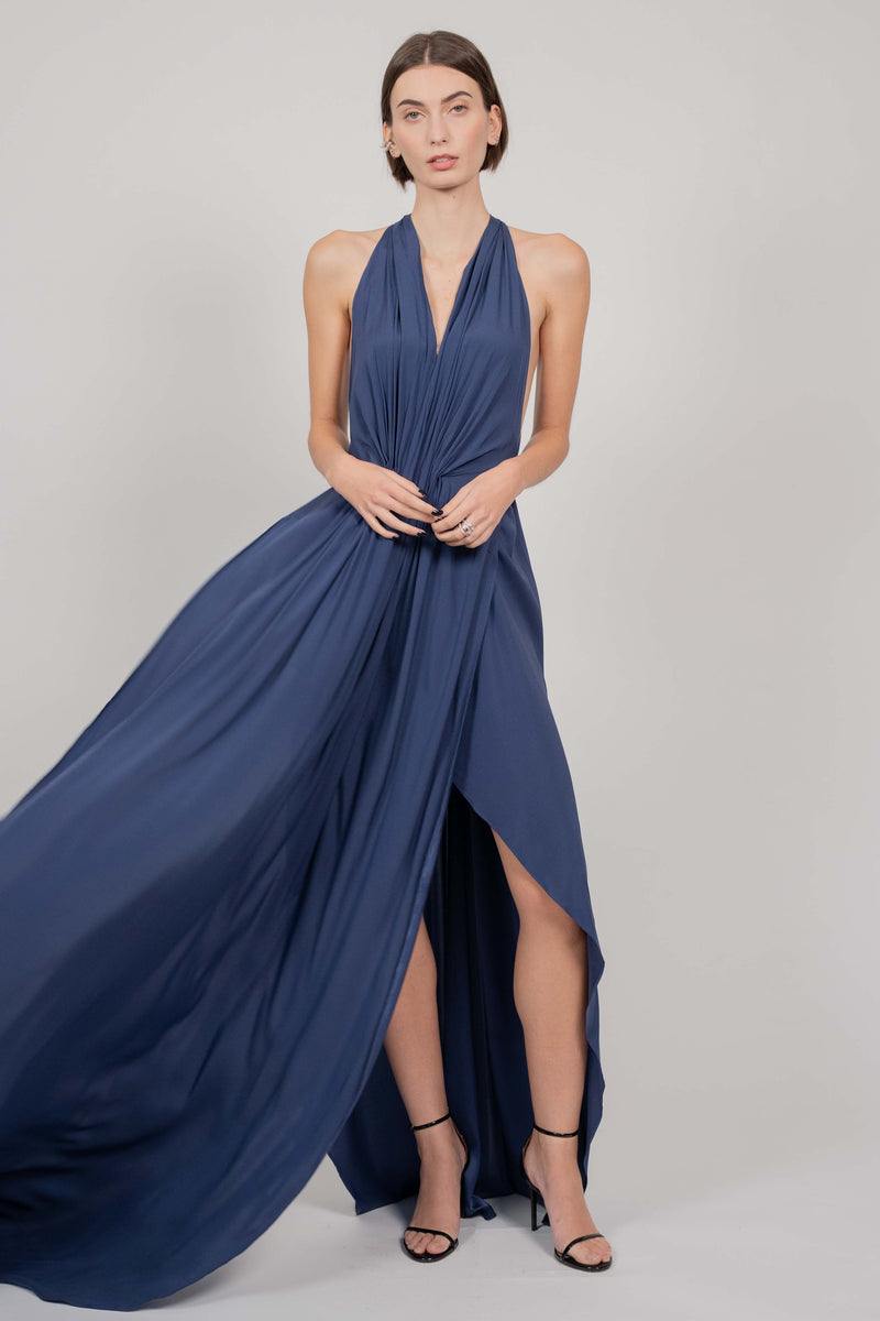 LONG DRESS WITH TRAIN