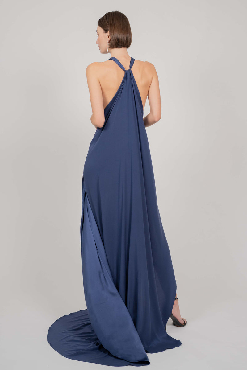 LONG DRESS WITH TRAIN