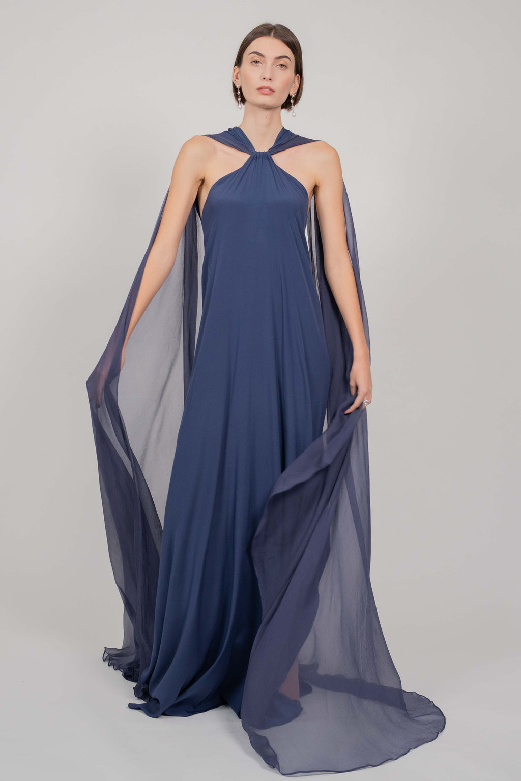 LONG DRESS WITH TRAIN