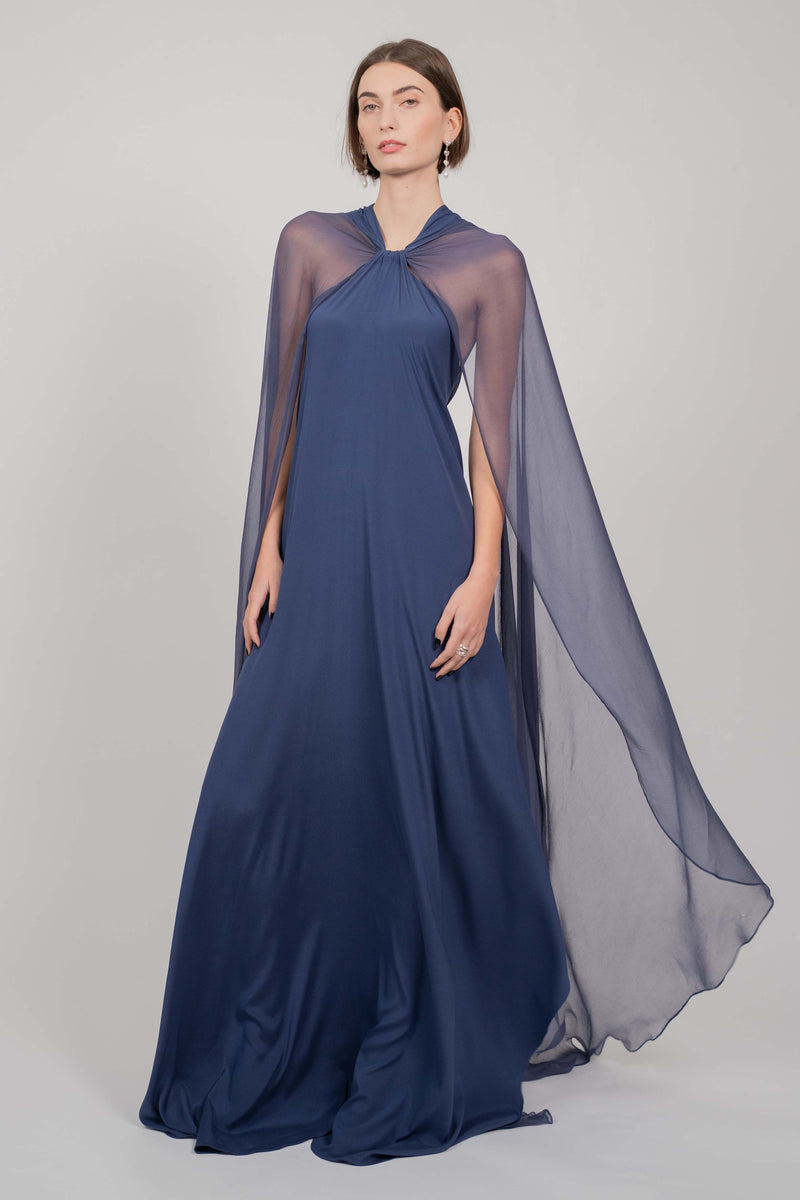 LONG DRESS WITH TRAIN