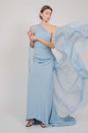 LONG CORSET GOWN (PALE BLUE)