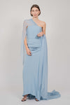 LONG CORSET GOWN (PALE BLUE)