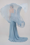 LONG CORSET GOWN (PALE BLUE)