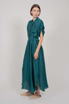 SHIRT DRESS WITH BELT (GREEN)