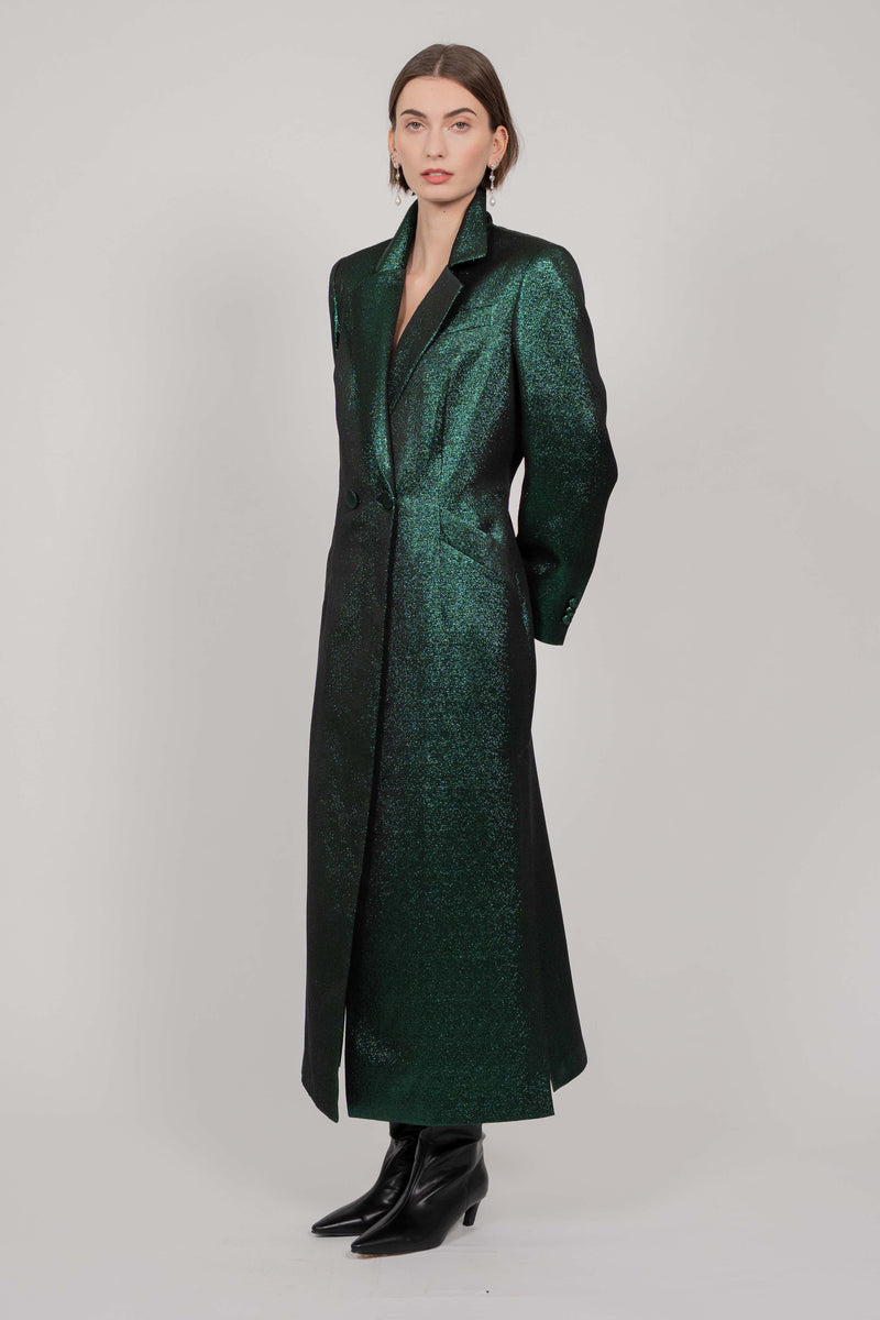 WOOL LONG COAT (GREEN)