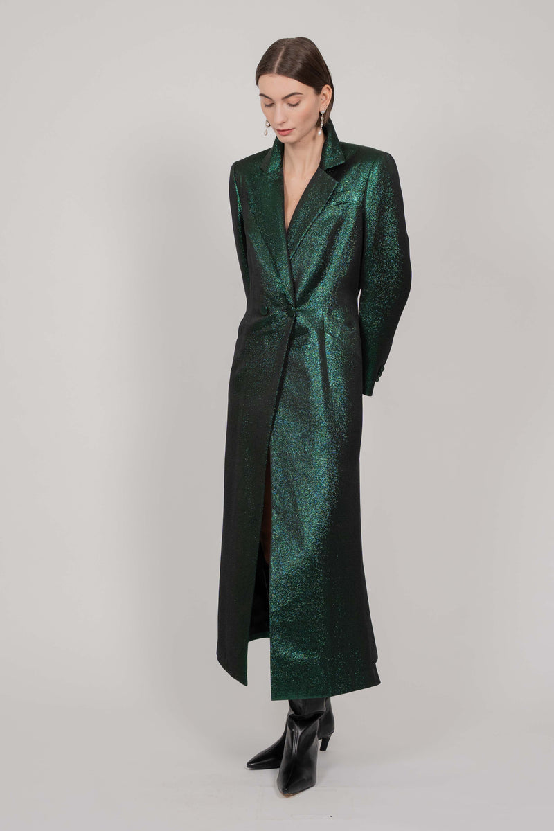 WOOL LONG COAT (GREEN)