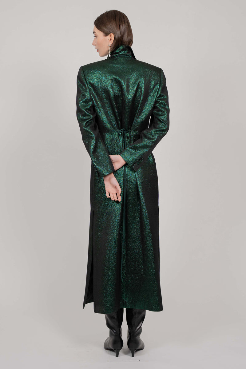 WOOL LONG COAT (GREEN)