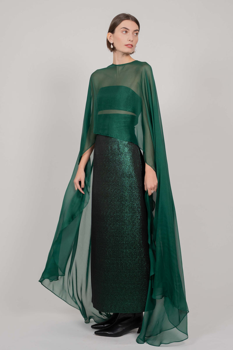 SILK CAPE (GREEN)