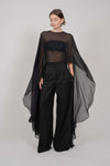 SILK CAPE (BLACK)