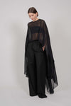SILK CAPE (BLACK)