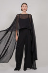 JUMPSUIT & CAPE (BLACK) - RENTAL