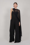JUMPSUIT & CAPE (BLACK) - RENTAL