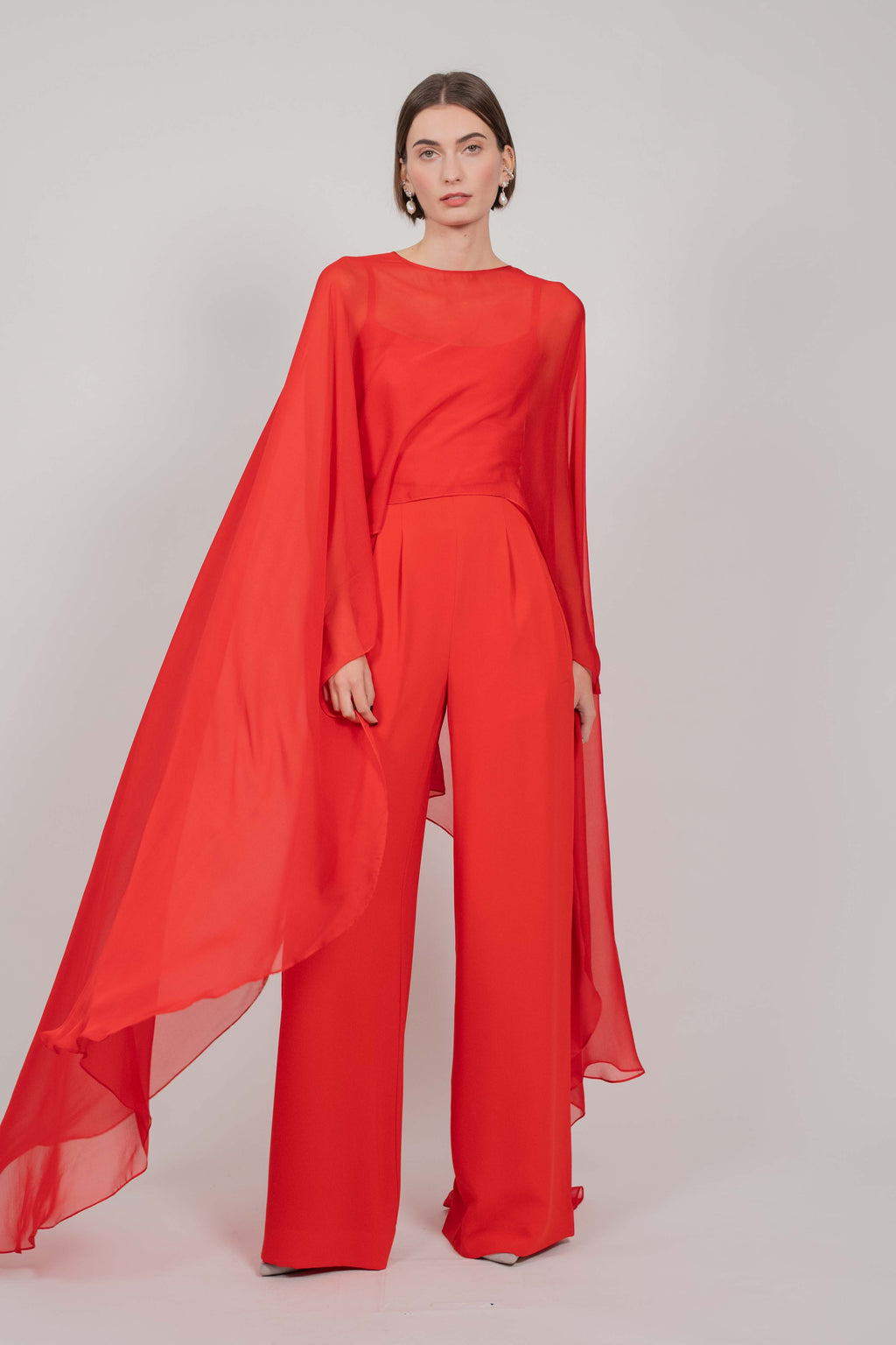 SILK CAPE (RED)